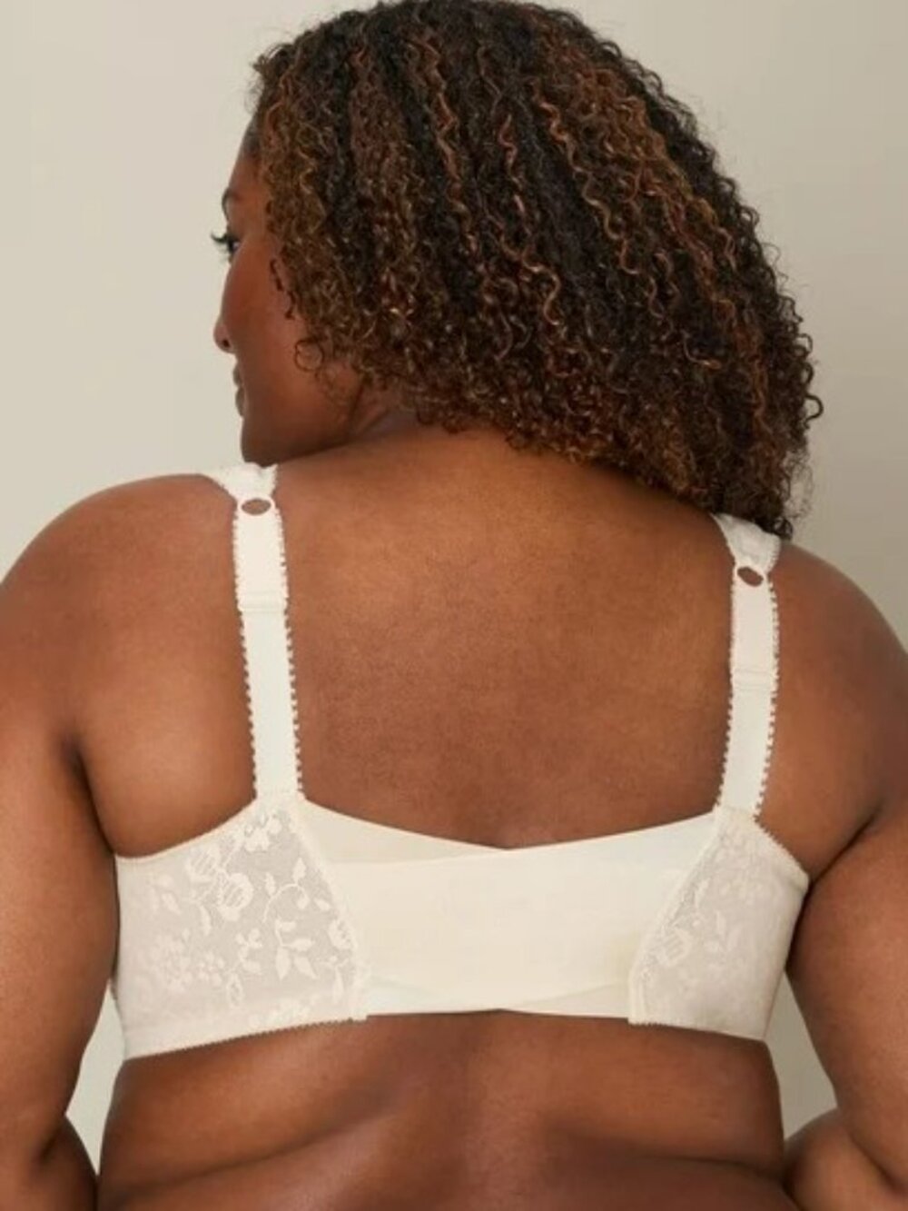 #1956 Playtex 18 Hour Front Close Flexible Back Wireless Bra Light Beige - Picture 3 of 9